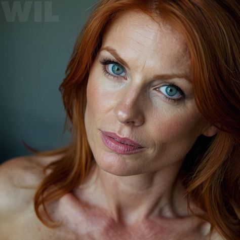 Red Hair Woman Character Inspiration, Plus Size Red Head, Red Hair Woman Over 40, Ugly Redhead, Redhead Green Eyes, Pretty Ginger, Freckle Photography, Ginger Hair Dyed, Redhead Woman