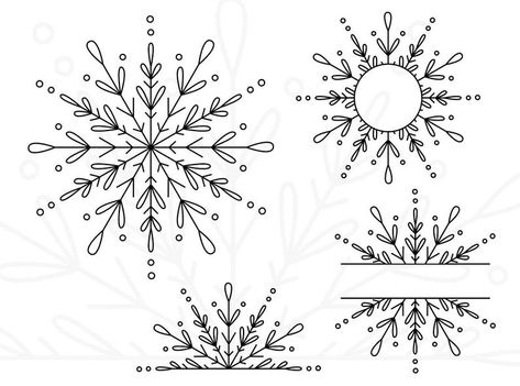 Single Line Snowflake SVG BUNDLE Foil Quill Christmas SVG | Etsy Cricut Debossing, Cricut Markers, Cricut Engraving, Snowflake Svg, Whimsical Art Paintings, Line Sketch, Single Line, Chalkboard Art, Window Painting