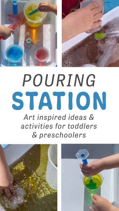 Pouring stations! 💦🧪🌈 A great activity for toddlers on a hot day. All you need is water, food colouring and containers. Great for developing fine motor skills and strengthening little hand muscles. Also a perfect opportunity to teach colour mixing 🔴🔵🟡 Pouring Station, Bucketlist 2024, Hand Muscles, Activity For Toddlers, Station Activities, Colour Mixing, Water Food, Teaching Colors, Food Colouring