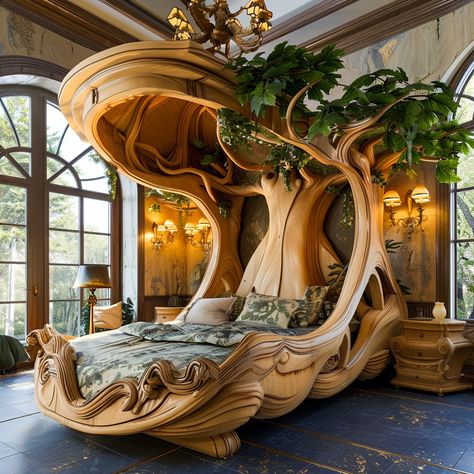 Beneath the Canopy: Unveiling the Majesty of Giant Tree Beds - ArtistryApex.com Limbo Aesthetic, Crazy Furniture, Round Gazebo, Pod Hotels, Tree Bed, Forest Retreat, Canopy Beds, Forest Sounds, Fantasy Furniture