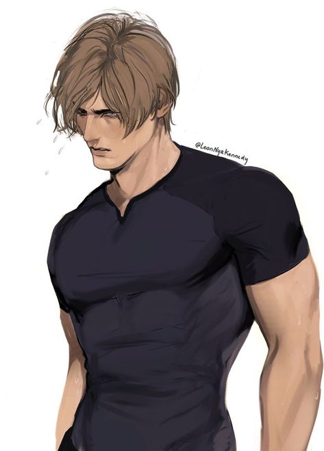 Tyrant Resident Evil, Foto Top, Resident Evil Collection, Resident Evil Leon, Body Pillow, Handsome Anime Guys, Wet Hair, In November, Cutie Patootie