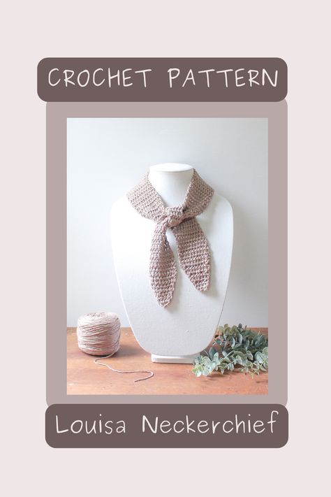 Crochet Dickey Free Pattern, Neck Scarf Crochet Pattern Free, Crocheted Dickie Pattern, Crochet Neckerchief Free Pattern, Crochet Neckerchief, Neck Scarf Pattern, Neck Scarf Crochet, Crochet Neck Scarf, Crochet Neck Scarf With Buttons