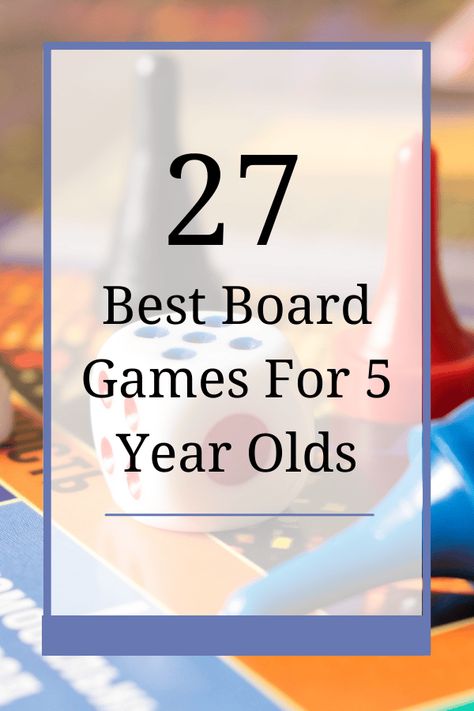 27 best board games for 5 year olds text on top of board game pieces Games For 5 Yrs Old, Best Games For Kids, Preschool Board Games, Family Games For Kids, Best Board Games, Board Game Pieces, Cooperative Games, Independent Play, Present Christmas