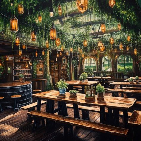 Rustic Beer Garden, Beer Garden Aesthetic, Restaraunt Design, Beer Garden Design, Beer Garden Ideas, Container Project, Venue Design, Lake Ideas, Backyard Pavilion