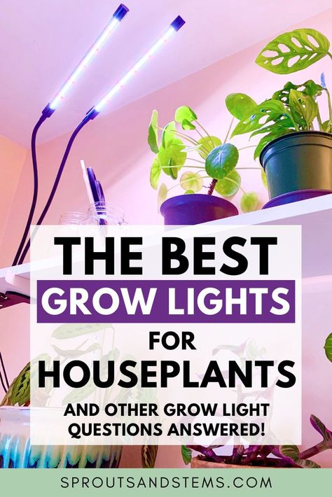 How To Use Grow Lights, Floor Lamp Grow Light, Indoor Grow Light Ideas, Plant Lights Indoor Setup, Grow Lights For Houseplants, Plant Homes, Best Grow Lights, Best Led Grow Lights, Indoor Grow