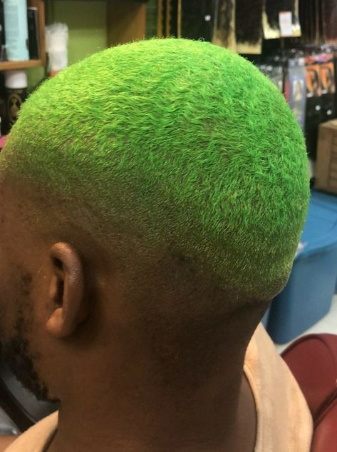 Green Dyed Hair Men, Green Dyed Hair, Green Waves, Dyed Hair Men, Waves Hair, Green Wave, Black Men Hairstyles, Black Boy, Men Hairstyles