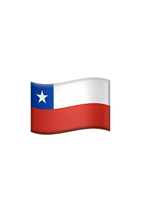 The emoji 🇨🇱 depicts the flag of Chile. The flag is rectangular in shape and is divided into two equal horizontal bands. The top band is blue in color and the bottom band is red in color. In the center of the flag, there is a white five-pointed star that represents progress and honor. The blue color represents the sky and the Pacific Ocean, while the red color represents the blood spilled during the country's fight for independence. Flag Png Hd, Flag Emoji, Nicaragua Flag, Flag Of Ecuador, Chile Flag, Apple Emojis, The Emoji, Top Band, Five Pointed Star