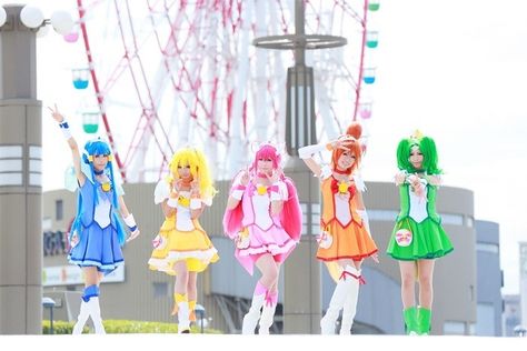 Smile Precure Smile Precure Cosplay, Glitter Force Cosplay, Precure Cosplay, Precure Anime, Magical Girl Aesthetic, Smile Precure, School House Rock, Safe Cleaning Products, Glitter Force