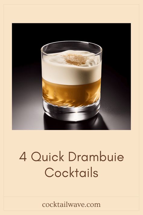 Looking for quick and delicious cocktail recipes? Try these 4 Drambuie cocktails that you can whip up in mere minutes. From the classic Rusty Nail to the refreshing Drambuie Sour, each drink brings its own flavor flair. The Highland Fling combines unique ingredients for a fun twist, while the Black Tartan offers a delightful blend of sweet and sour. Perfect for enjoying at home, impressing friends, or even just treating yourself with a smooth herbal touch from Drambuie Drambuie Cocktails Recipe, Drambuie Cocktails, Sour Cocktails, Highland Fling, Unique Ingredients, Spicy Cocktail, Cocktail Drinks Alcoholic, Whisky Cocktails, Black Tartan