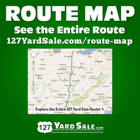 View the complete 127 Yard Sale route using our interactive Google map. 127 Yard Sale, Longest Yard Sale, Antique Shopping, Fifth Wheel Trailers, Rummage Sale, Water In The Morning, Yard Sales, Route Map, Tough Day