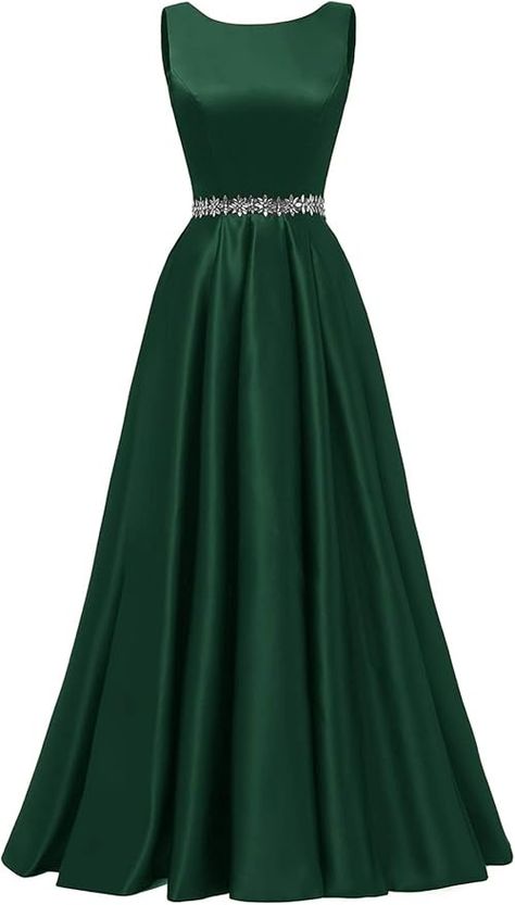 2025 Prom Dresses, Forest Green Ball Gown, Basic Prom Dress, Slytherin Prom Dress, Prom Dresses 2025, Slytherin Dresses, Forest Green Prom Dress, Formal Dresses For Wedding, Prom Dresses Long Elegant