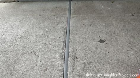 How to Replace Wood Expansion Joints in Concrete - Mother Daughter Projects Expansion Joints In Concrete, Repair Concrete Driveway, Repair Cracked Concrete, Adu Ideas, Concrete Repair Products, Diy Concrete Patio, Cracked Concrete, Concrete Repair, Cement Patio