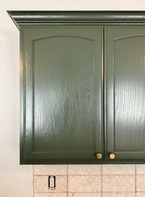 HOW TO PAINT YOUR KITCHEN CABINETS THE RIGHT WAY – With Love, Mercedes Army Green Cabinets Kitchen, Green And Stained Kitchen Cabinets, Moss Kitchen Cabinets, Green Kitchen Cabinets Diy, Green Kitchen Cabinets Paint Colors, Green Paint For Kitchen Cabinets, Paint Kitchen Cabinets Green, Painted Green Kitchen Cabinets, Best Green For Kitchen Cabinets