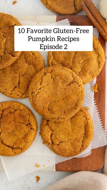 Erin Collins Meaningful Eats, Erin Collins, Gluten Free Pumpkin Cookies, Meaningful Eats, Gluten Free Pumpkin Recipes, Pumpkin Snickerdoodles, Pumpkin Cookie, Chewy Cookies, Gluten Free Pumpkin