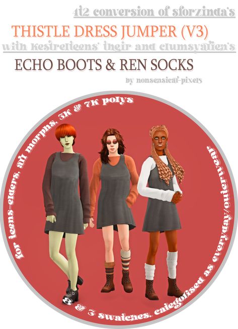 Echo Lake, Sims 2, Jumper Dress, On Tumblr, Jumper, Lake, Tumblr, Boots