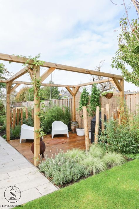 Pergola Garden, Patio Garden Design, Have Inspiration, Outdoor Gardens Design, Backyard Garden Design, Small Garden Design, Garden Layout, Garden Stakes, Back Garden