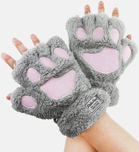 Cat Paw Gloves, Claw Gloves, Paw Gloves, The Mitten, Bear Claws, Kawaii Plush, Cat Claws, Fingerless Mittens, Bear Paws