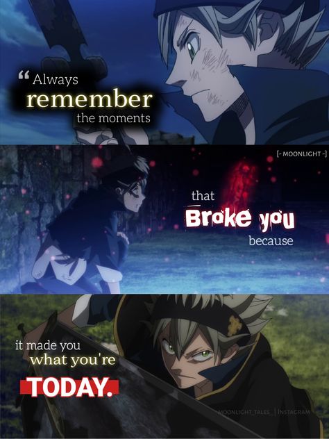 By moonlight Black Clover Motivational Wallpaper, Black Clover Motivational Quotes, Black Clover Quotes, Clover Quote, Samurai 8, Anime Phrases, Tokyo Ghoul Quotes, Ghoul Quotes, Movie Sonic