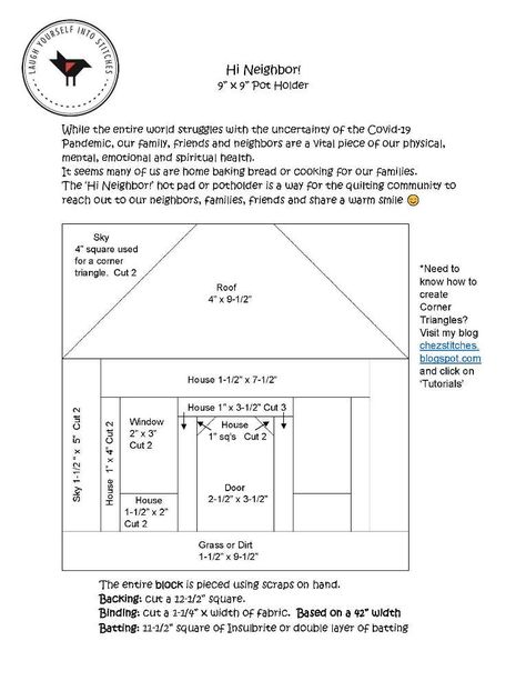 Tiny House Quilt Block Pattern Free, Teal Door, Freebies Pattern, House Quilt Block, House Quilt Patterns, Bee Hives, Quilt Block Patterns Free, Straight Line Quilting, Quilt Square Patterns