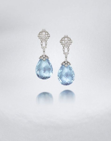 Bonhams to auction Art deco jewellery from Cartier & Lacloche Cartier Art Deco, Cartier Jewellery, Art Deco Jewellery, Aquamarine Earrings, Cartier Jewelry, Jewellery Earrings, Deco Jewelry, Art Deco Jewelry, Diamond Drop Earrings