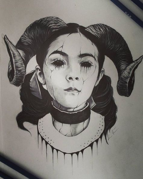 #Repost @lukas_malli The Orphan in her "true" form! Rewatched that classic some weeks ago and it hyped me up like the first time I've seen it! Whatcha think? Made with #graphite and #charcoal Orphan Movie, Chalkboard Wallpaper, Zombie Tattoos, The Orphan, Movie Tattoo, Arte Monster High, Creepy Halloween Makeup, Black And White Illustrations, Illustration Sketchbook