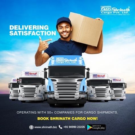 Cargo Logistics Creative Ads, Cargo Poster Design, Logistics Design Creative, Truck Template, Logistics Design, Bed Story, Cargo Truck, Masala Tea, Cargo Services