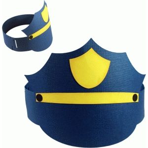 Police Birthday Party, Crown Silhouette, Police Party, Police Birthday, Community Helpers Theme, Police Hat, Police Costume, Silhouette Online Store, Easy Costumes