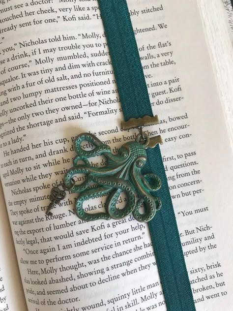 Under the Sea Bookband Ribbon Clamps Jewelry, Books Display, Rustic Accessories, Planner Bands, Tassel Bookmark, Small Journal, Flower Bookmark, Cute Bookmarks, Metal Bookmarks