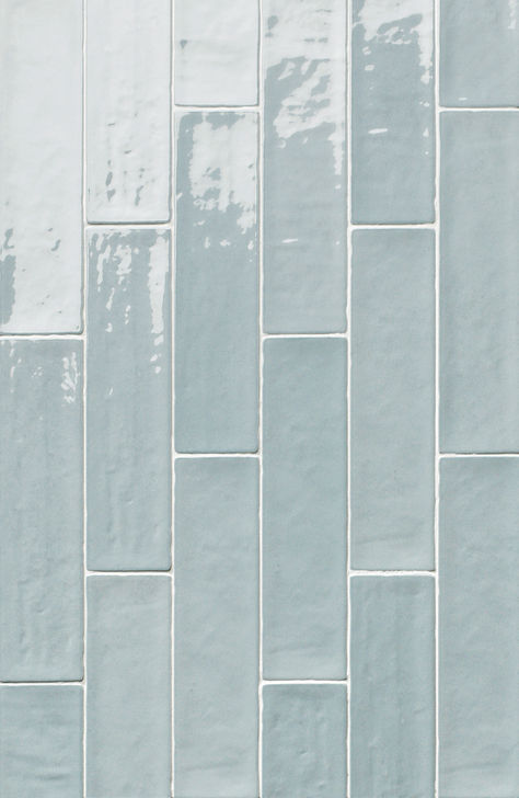 Blue zellige gloss brick tiles Herringbone Wall Tile, Quorn Stone, Light Blue Tile, Wood Effect Porcelain Tiles, Kitchen Splashback Tiles, Blue Subway Tile, Blue Bathroom Tile, Zellige Tiles, Indoor Tile