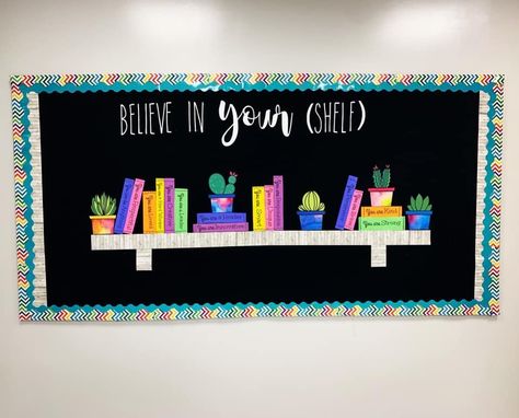 School Library Decor, Book Themed Party, Library Bulletin Board, Interactive Bulletin Board, Spring Bulletin, School Door Decorations, Spring Bulletin Boards, Fall Bulletin Boards, Library Bulletin Boards