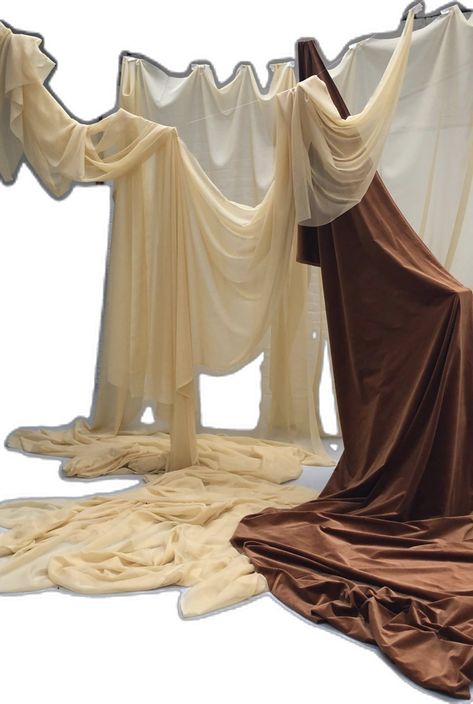 Ruangan Studio, Fabric Installation, Fabric Draping, 수채화 그림, Fabric Backdrop, Studio Shoot, Studio Decor, Alexa Chung, Stage Design