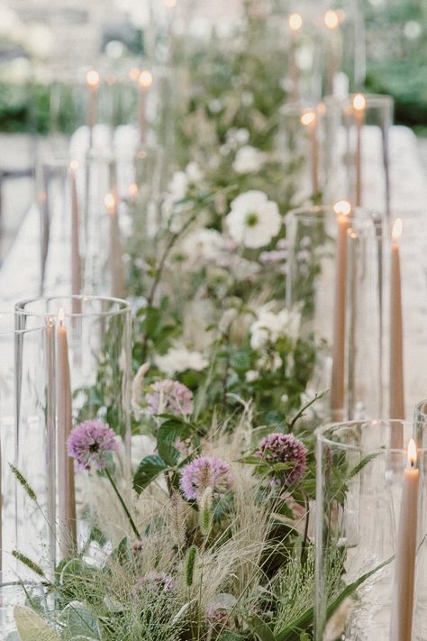 Moss Centerpieces, Lowndes Grove Wedding, Aspen Wedding, Picnic Inspiration, Floral Runner, Garden Wedding Decorations, Blue Hill, Stone Barns, Flower Inspiration