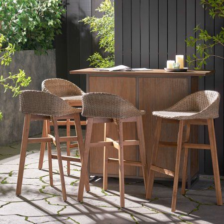 Outdoor Kitchen Table & Bar Stools, Bar Outdoor Furniture, Woven Bar Stools Overstock, Bamboo Stools Target, Modern Southwest Kitchen Table & Bar Stools, Bamboo Stools Overstock, Out Door Stool Set, Outdoor Island Seating, Bar Height Wood Patio Table