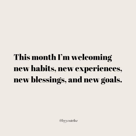 New Month Affirmations, Bullet Journal Minimalist, New Beginning Quotes, Boss Life, Healthy Girl, Positive Vibes Only, Successful Women, New Beginning, New Month