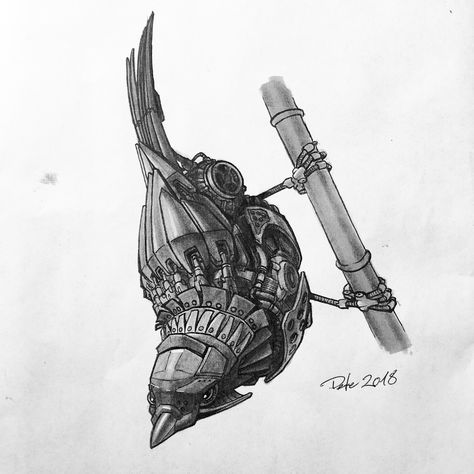 Steampunk Bird Drawing, Mechanical Bird Drawing, Steampunk Tattoo Ideas, Steam Punk Drawing, Drawing Steampunk, Mechanical Bird, Circuit Drawing, Steampunk Bird, Steampunk Tattoo