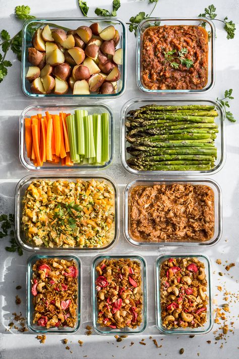 Healthy Spring Meal Prep Ideas | Get Inspired Everyday! Non Processed Food Meals, Family Style Meal Prep, Meal Prep Photography, Fall Meal Prep Ideas, Meal Prep Veggies, Spring Meal Prep, Meal Prep Vegetables, Batch Cooking Ideas, Healthy Office Lunch