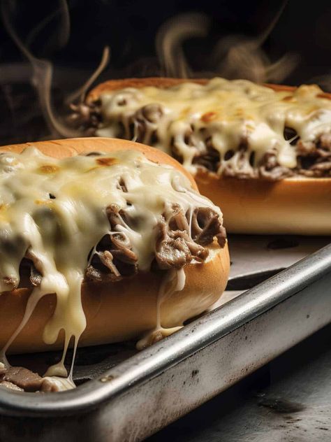 Philly Cheese Steak On Blackstone, Philly Cheese Steak Sandwich Recipe, Shaved Steak, Cheesesteak Sandwiches, Outdoor Griddle, Philly Cheese Steak Sandwich, Philly Cheesesteaks, Steak Sandwich Recipes, Food Trolley