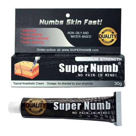 SUPER NUMB Cream, Most Trusted Numb Cream World’s 1 Numbing Cream, Dr.Numb features 5% Lidocaine (the highest amount allowed by the FDA). This topical anesthetic is FDA approved and utilizes the purest form of Lidocaine available. This Lidocaine cream is advertised for use to reduce pain caused by: #Tattooing, #Laser hair removal, #Waxing, #Piercing, #Tattoo removal, #Microblading, #Dermaroller, #Microdermabrasion, #Needle #cosmetics, #Botox, Buy Now: https://beyond-tattoos.com/shop/ Numbing Cream For Waxing, Best Tattoo Numbing Cream, Tattoo Numbing Cream, Numbing Cream, Body Waxing, Derma Roller, Tattoo Removal, Best Tattoo, Piercing Tattoo