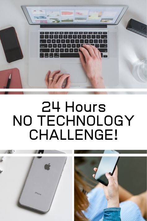 Technology Challenge - 24 Hour No Technology Challenge - Do you think you can go 24 hours without any technology? This is a technology challenge for anyone to take on. #NoTechnology #TechnologyChallenge No Technology Challenge, Family Vision Board, No Technology, Family Vision, Summer Bucket Lists, Summer Bucket, Mom Life, You Can Do, Bucket List