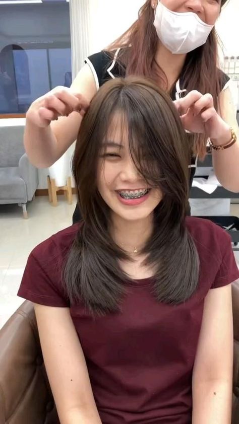 Layered Haircuts Straight Hair, Layered Haircuts Straight, Pretty Hair Cuts, Haircuts For Long Hair With Layers, Korean Short Hair, Haircuts For Medium Length Hair, Hair Style Korea, Easy Hair Cuts, Long Healthy Hair