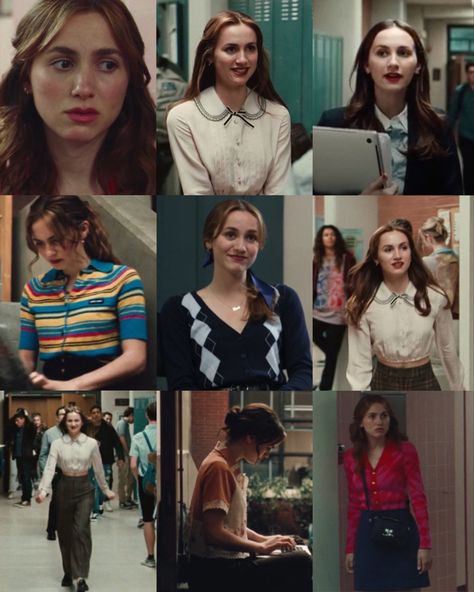 Euphoria Outfits Jules, Jules And Rue Euphoria, Kat Euphoria Outfits, Jules Euphoria Outfits, Jules Euphoria Makeup, Cassie Euphoria Makeup, Lexi Euphoria, Lexi Howard, Maude Apatow