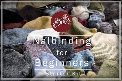 Nalbinding for Beginners - Medievalists.net Needle Binding, Viking Knitting, Practical Crochet, Viking Gifts, Living Slow, Needle Knitting, Medieval Crafts, Viking Hat, Vikings Gifts