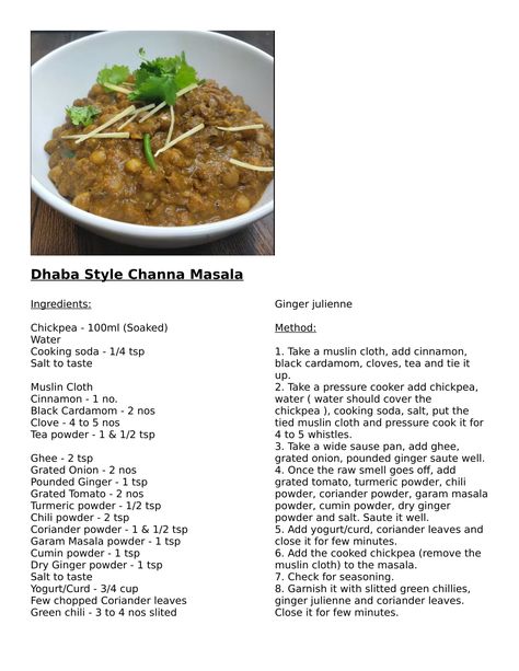 Dhaba Style Chana Masala Homemade Masala, Guyanese Recipes, Maharashtrian Recipes, Indian Veg Recipes, Cloud Kitchen, Afternoon Tea Recipes, Spicy Snacks Recipes, Goan Recipes, Food Vocabulary