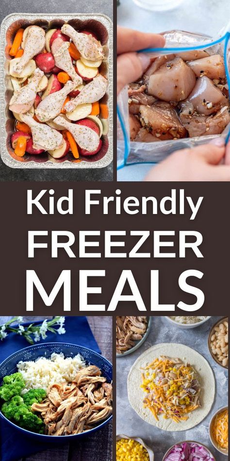 Kid Friendly Freezer Meals, Best Freezer Meals, Family Meal Prep, Chicken Freezer Meals, Freezer Dinners, Freezer Friendly Meals, Freezable Meals, Freezer Meal Planning, Make Ahead Freezer Meals