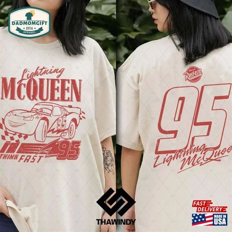 Vintage Lightning Mcqueen Shirt Disney Cars Hoodie T-Shirt Check more at https://dadmomgift.com/product/vintage-lightning-mcqueen-shirt-disney-cars-hoodie-t-shirt/ Lightning Mcqueen Shirt, Cars Classic, Graphic Tees Vintage, Movie Shirts, Lightning Mcqueen, Disney Cars, Movie T Shirts, Top Trends, Vintage Shirts