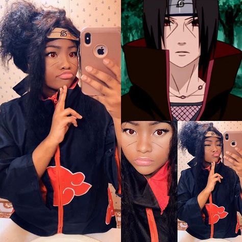 Another one for my #chochocosplay Gone bad 🖤 #blackcosplayer #blackcosplay #poccosplay #cosplayergirl #cosplay #cosplayer… Deidara Cosplay, Black Cosplayers, Itachi Cosplay, Halloween Costume Black, Anime Cosplay Ideas, Black Cosplay, Naruto Akatsuki, Girl Halloween Costume, Samurai Anime