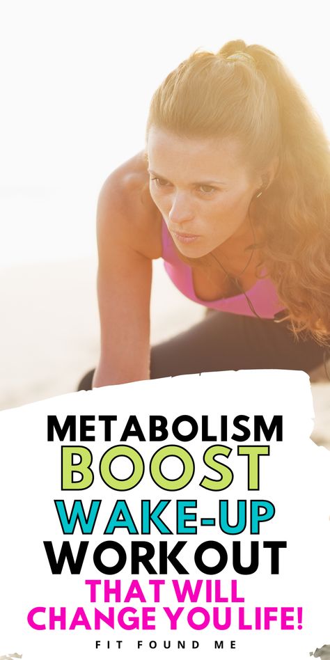 Metabolic Workouts For Women Type 5, Metabolism Workout, Jumpstart Metabolism, Metabolic Workouts, Wake Up Workout, Boost Metabolism Drink, Quick Morning Workout, Good Mornings Exercise, Potato Brownies