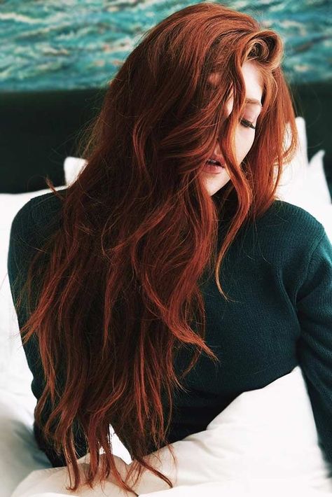 Deep Auburn With Ginger Hues #redhair Auburn Hair Color, Dark Auburn Hair, Red Ginger, Dark Auburn, Ginger Hair Color, Dark Red Hair, Hair Color Auburn, Hair Color Shades, Long Red Hair