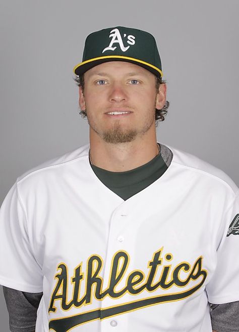 Josh Donaldson is vying for the starting third base position with the A's this season. Josh Donaldson, Oakland A’s, Third Base, Green Things, Mlb Players, Main Attraction, Toronto Blue Jays, Play Ball, Oakland Athletics