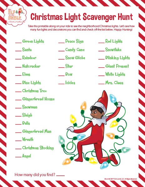 How to Plan a Scavenger Hunt for Kids | The Elf on the Shelf Christmas Light Scavenger Hunt, Christmas Scavenger Hunt, Awesome Elf On The Shelf Ideas, Elf Activities, The Elf On The Shelf, Xmas Elf, Elf Antics, Elf Fun, Scavenger Hunt For Kids